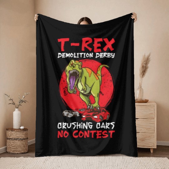 Demo Derby Demolition Derby Demolition Derby Lover Throw Blankets