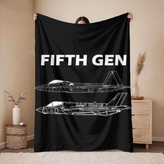 FIFTH GEN | F-22 F-35 Throw Blankets