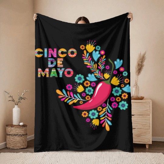 Cinco de Mayo Celebration V2 - Countries Edition Throw Blankets