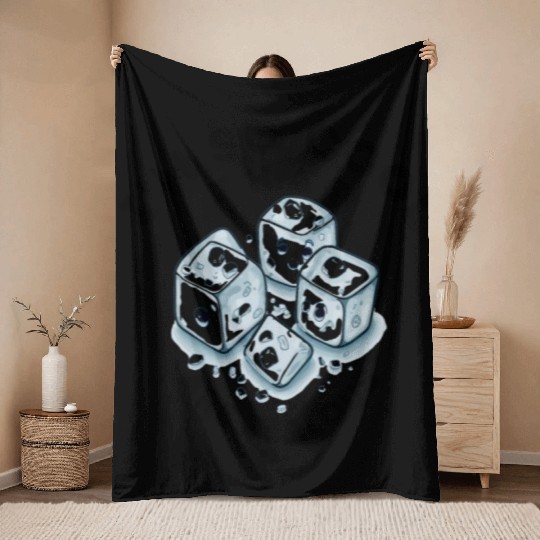 Im So cool ice cubes are jealous 2 Throw Blankets