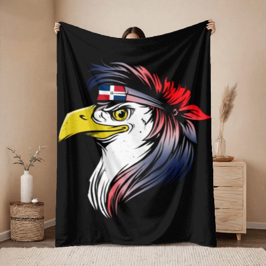 Dominican Republic Throw Blankets