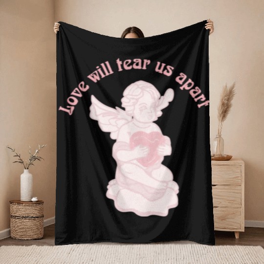 Love Will Tear Us Apart Throw Blankets