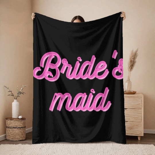 Bride's maid Throw Blankets