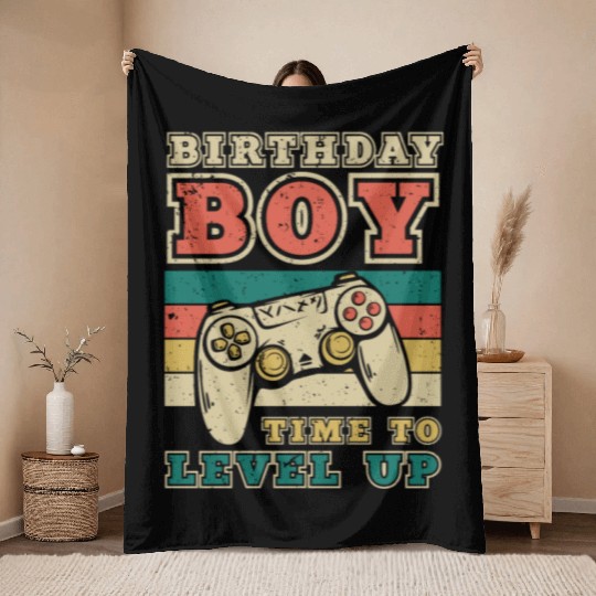 Time to level up Throw Blankets