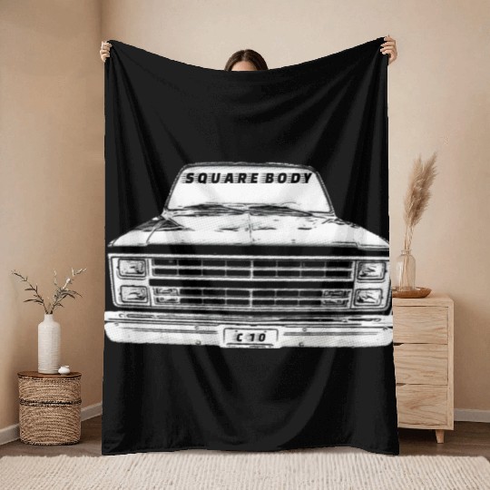 SQUARE BODY Throw Blankets