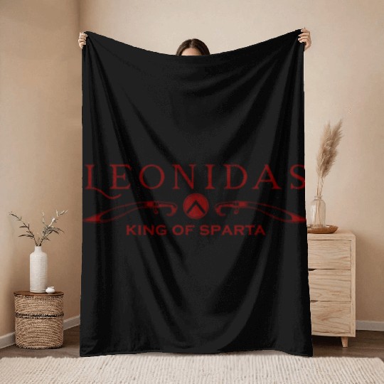 Sparta Gym And Fitness Leonidas Throw Blankets