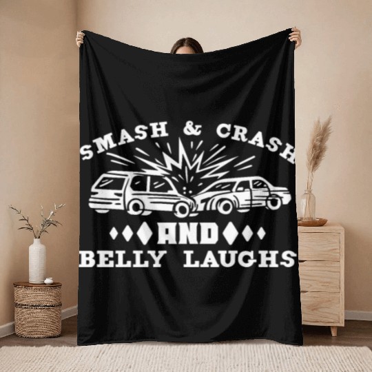 Demo Derby Demolition Derby Demolition Derby Lover Throw Blankets