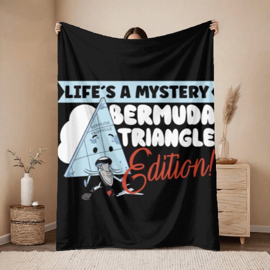 Bermuda Triangle Mysterious Disappearances Throw Blankets