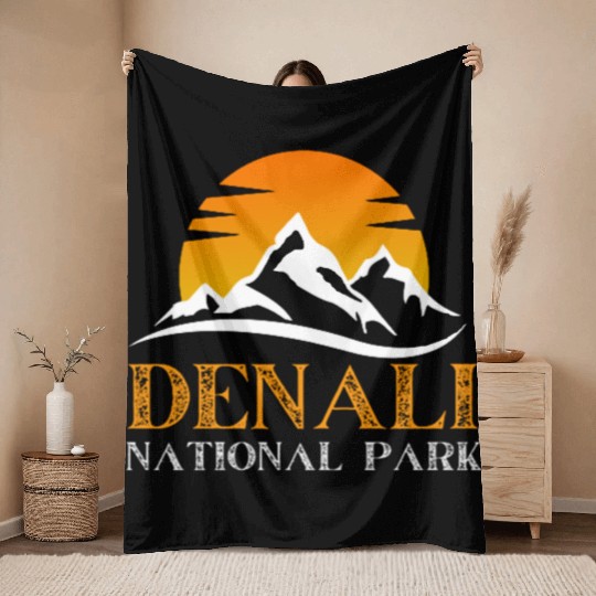 Denali National Park Throw Blankets
