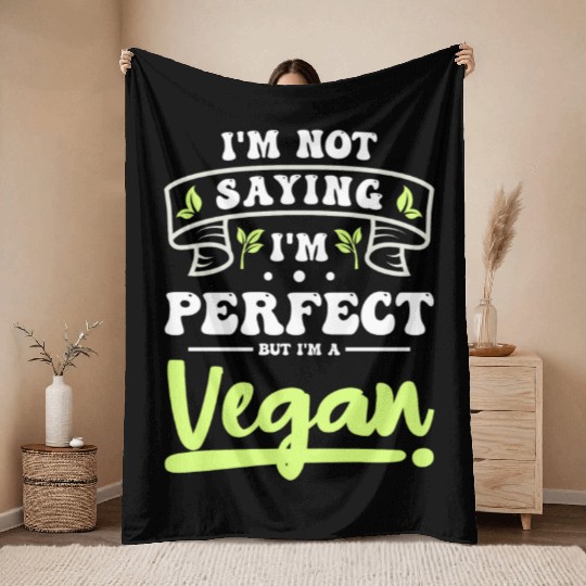 Veggie Vegetarian Food Nature Throw Blankets