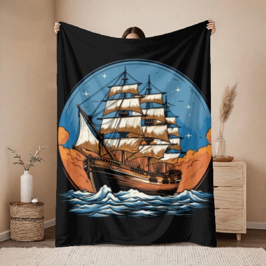 Columbus Day 1492 Throw Blankets
