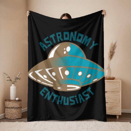 Astronomy Enthusiast - Astronomy Enthusiast Throw Blankets