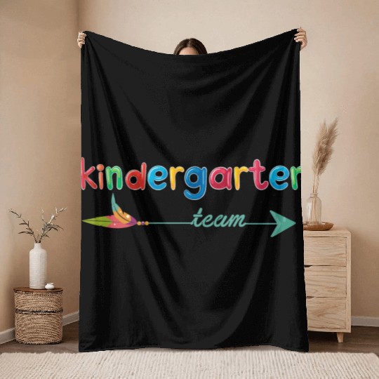 Kindergarten Teacher Team Throw Blankets