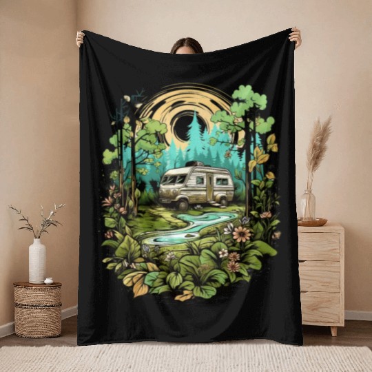 nature, freedom, independent, gift Throw Blankets
