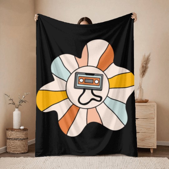 Nostalgia Tape Throw Blankets