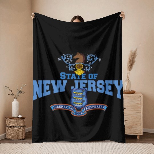 State of New Jersey Throw Blankets