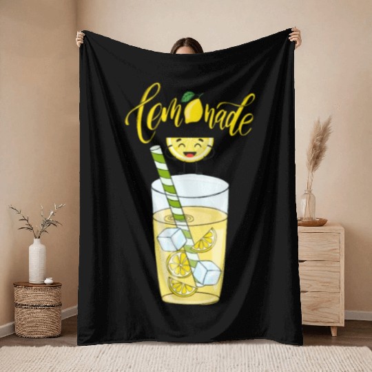 sweet lemonade Throw Blankets