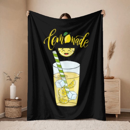 sweet lemonade Throw Blankets
