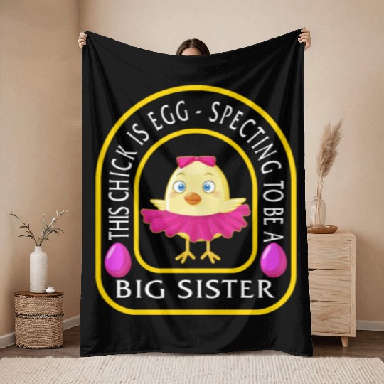 Easter Egg Throw Blankets, This Chick Is Egg Spectating