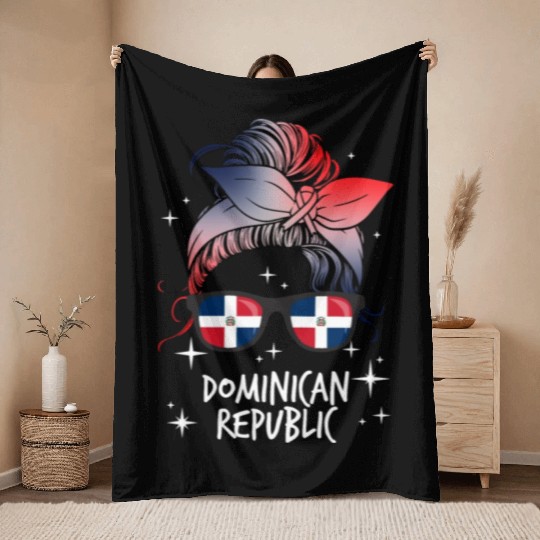 Dominican Republic Throw Blankets