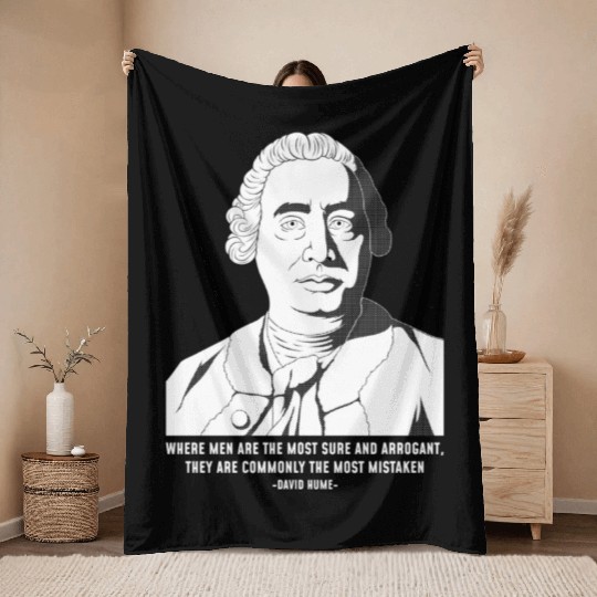 Philosophy Quote eptic David Hume Throw Blankets