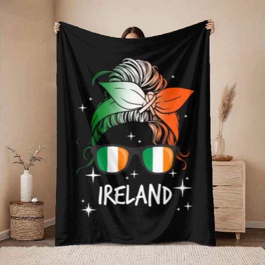 Ireland Throw Blankets