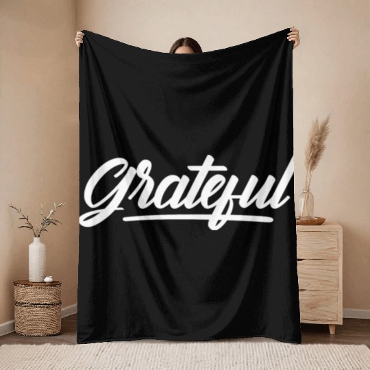 Grateful Love Jesus Christian Christmas Throw Blankets