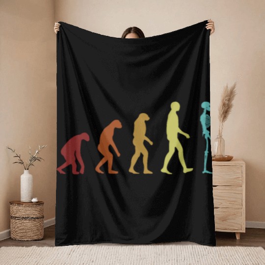 Radiology Evolution Radiology Nurse Radiographer Throw Blankets