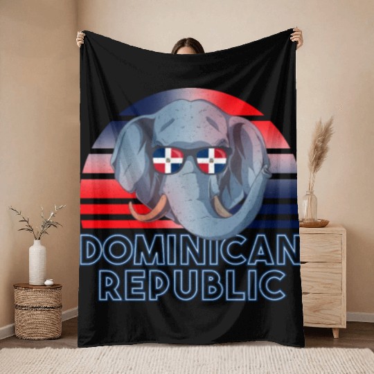 Dominican Republic Throw Blankets