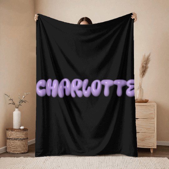 Charlotte: A Royal Name Choice! Throw Blankets