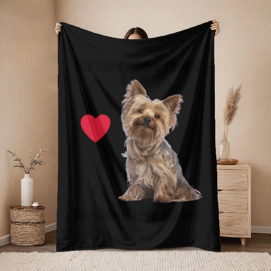 The More I Know People, The More I Love My Yorkie Throw Blankets