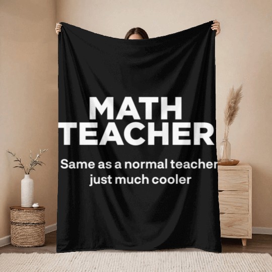 Math Teacher Throw Blankets
