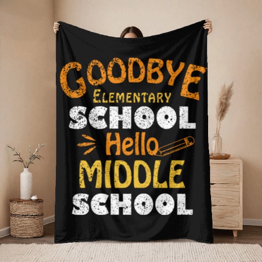 Back To School Gift Elementary School Graduation Throw Blankets