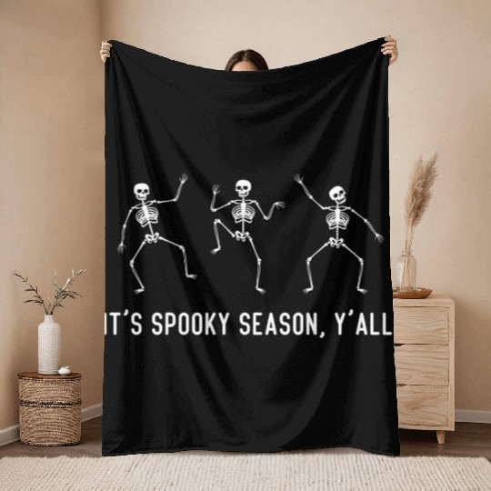 It s Spooky Season Y all Throw Blankets