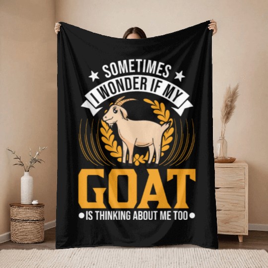 Goat Gift Host Throw Blankets