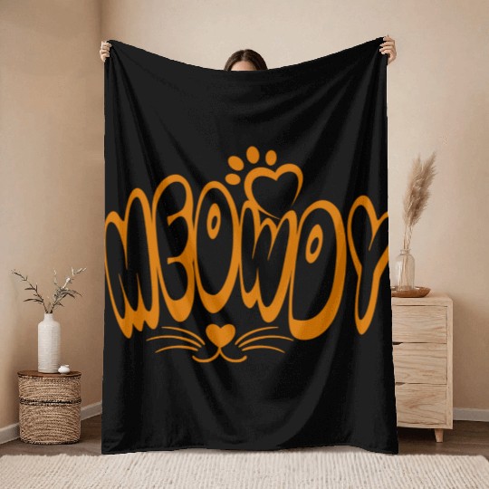 meowdy Throw Blankets