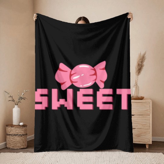 sweetness of dessert Throw Blankets