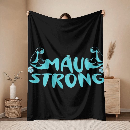 Pray for Lahaina Maui Hawaii Wildfire Support Throw Blankets