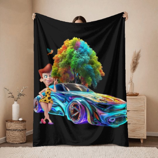 free and peaceful life Throw Blankets