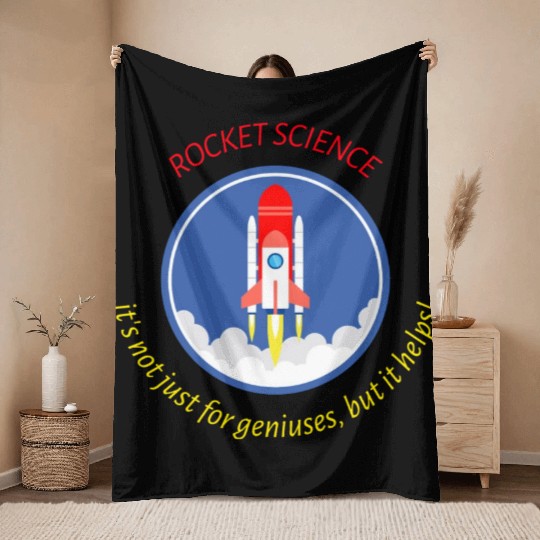 Rocket Scientist Throw Blankets