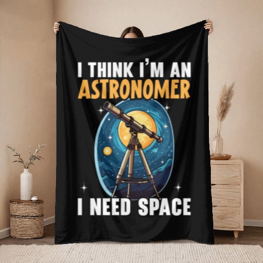 Astronomer Astronomy Constellations Stars Space Throw Blankets