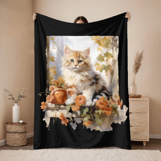 Wild Flowers Throw Blankets Design - Funny gift