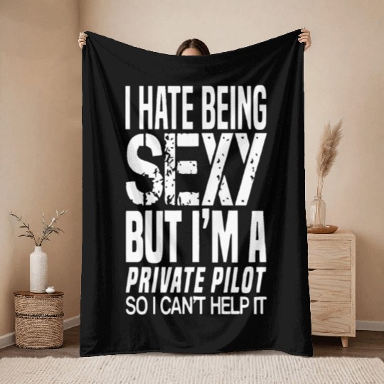 Private Pilot Throw Blankets i love my pilot Throw Blankets