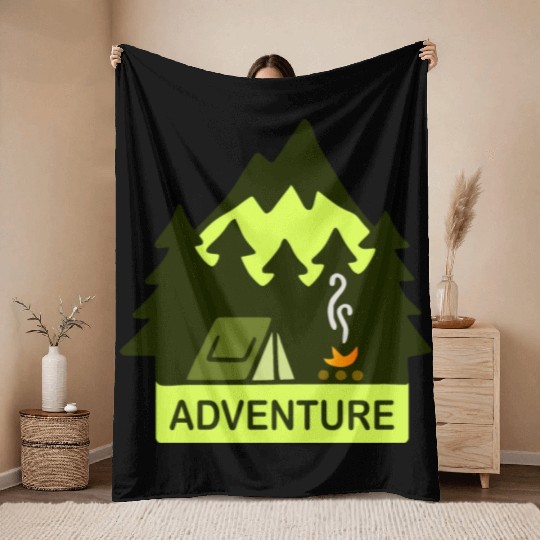 Keep It Simple (Adventure) Throw Blankets