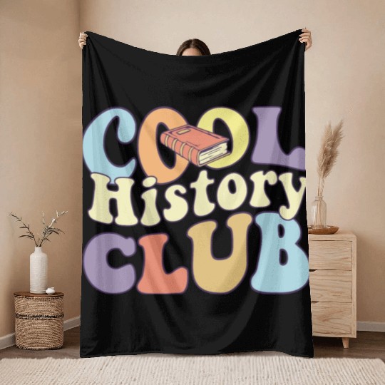 Cool History Club History Buff BA History Major Throw Blankets