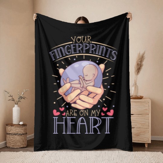 Infant Loss Miscarriage Awareness Pregnancy Loss Throw Blankets