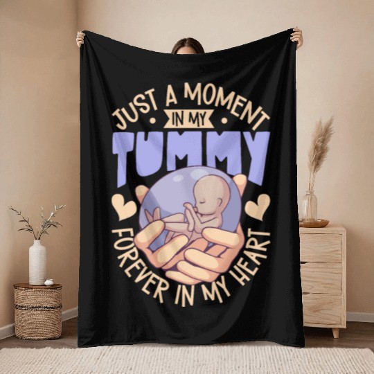 Infant Loss Miscarriage Awareness Pregnancy Loss Throw Blankets