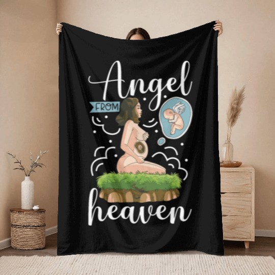 Infant Loss Miscarriage Awareness Pregnancy Loss Throw Blankets