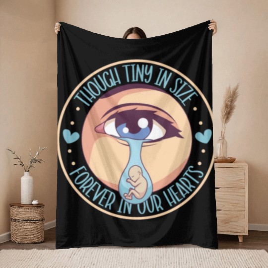 Infant Loss Miscarriage Awareness Pregnancy Loss Throw Blankets