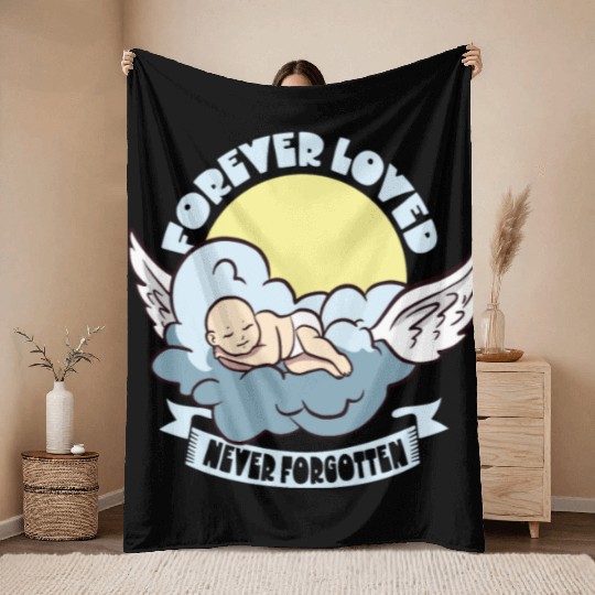 Infant Loss Miscarriage Awareness Pregnancy Loss Throw Blankets